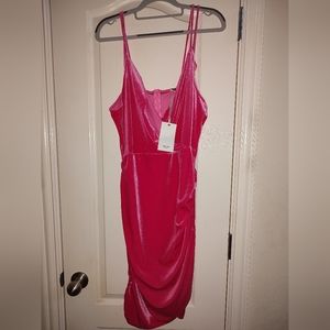 Women's sleeveless dress in pink size XL